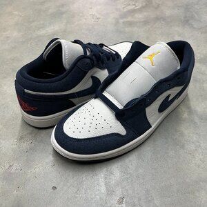 Nike Air Jordan 1 Low SE Men's Obsidian Suede University Gold IO7448 400 - New